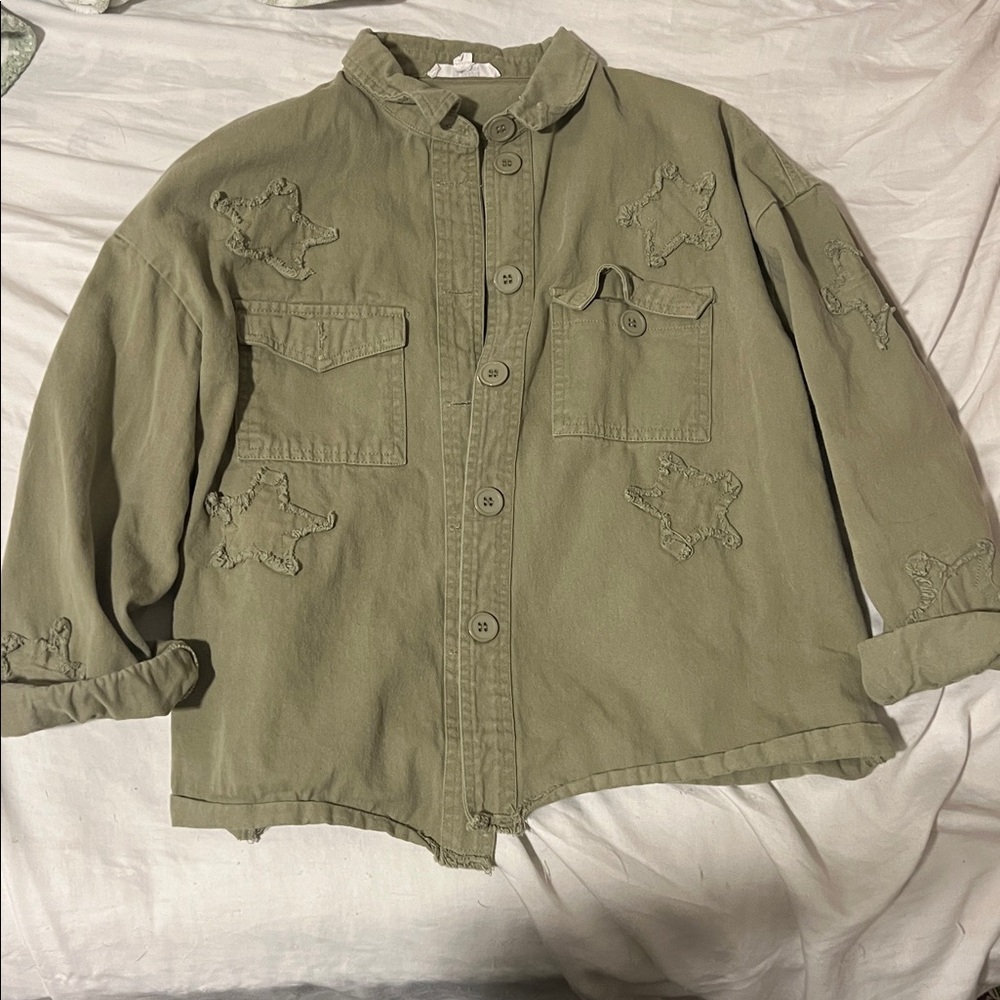 Steve Madden Green Starry Jacket